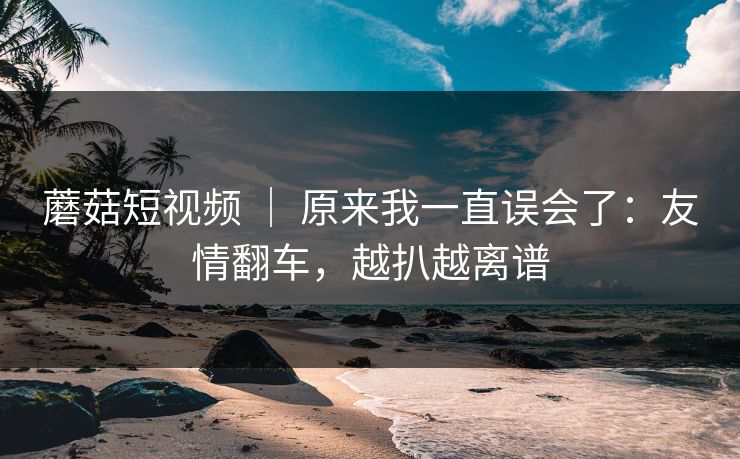 蘑菇短视频 ｜ 原来我一直误会了：友情翻车，越扒越离谱-第1张图片-P站视频搬运工资源平台